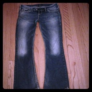 Silver jeans size 33 with a 33 inch inseam